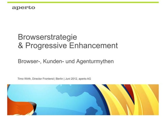 Browserstrategien und Progressive Enhancement