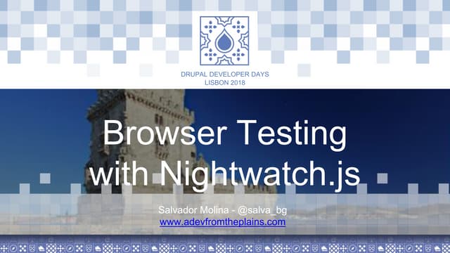 Browser testing with nightwatch.js