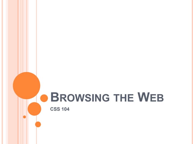 Browsing the web
