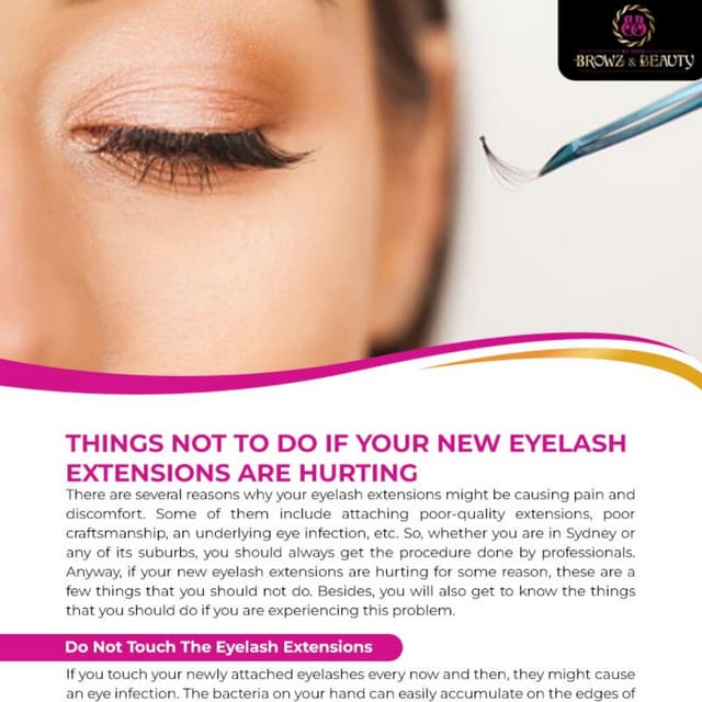 THINGS NOT TO DO IF YOUR NEW EYELASH EXTENSIONS ARE HURTING PDF