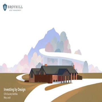 Broyhill - Investing by Design, CFA Society Buffalo