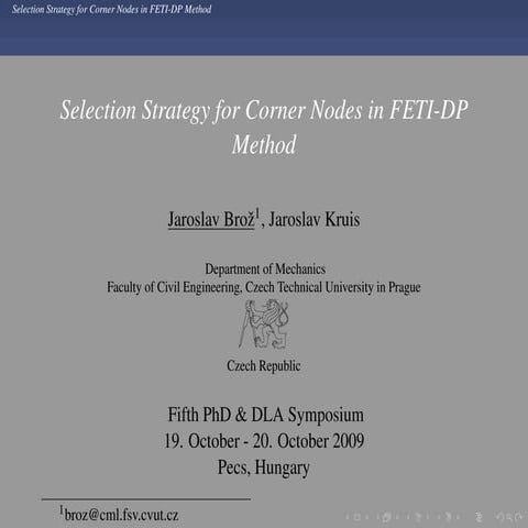 Conference PhD & DLA symposium 2009