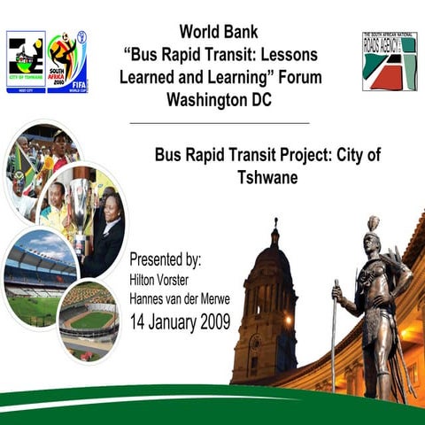 Bus Rapid Transit Project: City of Tshwane