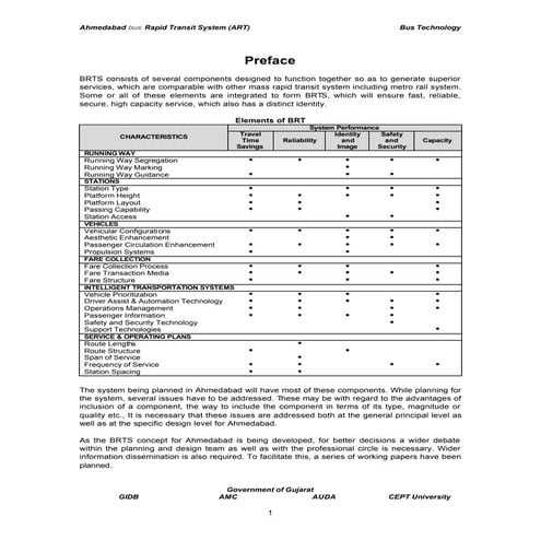 Bus Rapid Transit System