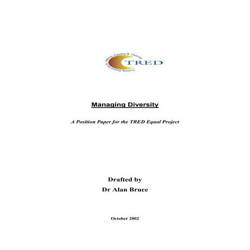 Managing Diversity