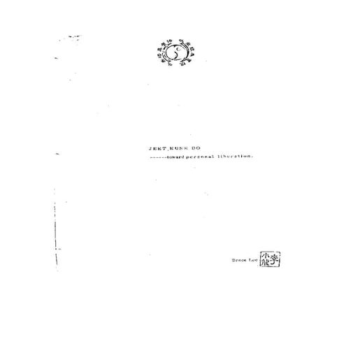 Bruce lee   original jeet kune do manuscript