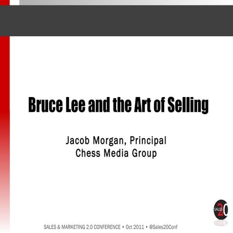 Bruce Lee and the Art of Selling