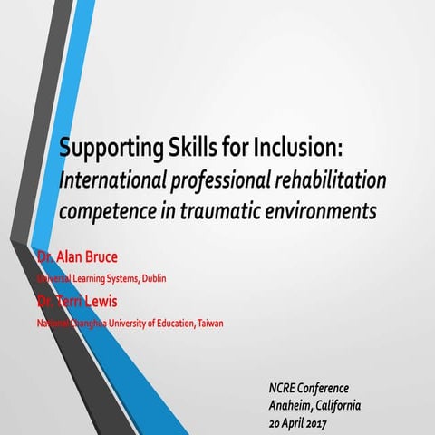 Supporting Skills for Inclusion:  International professional rehabilitation c...