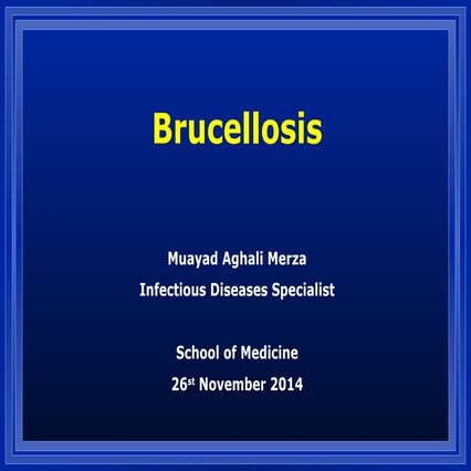 Brucella and brucellosis