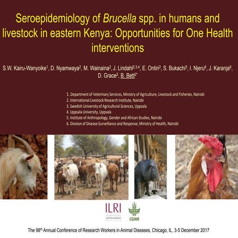 Seroepidemiology of Brucella spp. in humans and livestock in eastern Kenya: O...