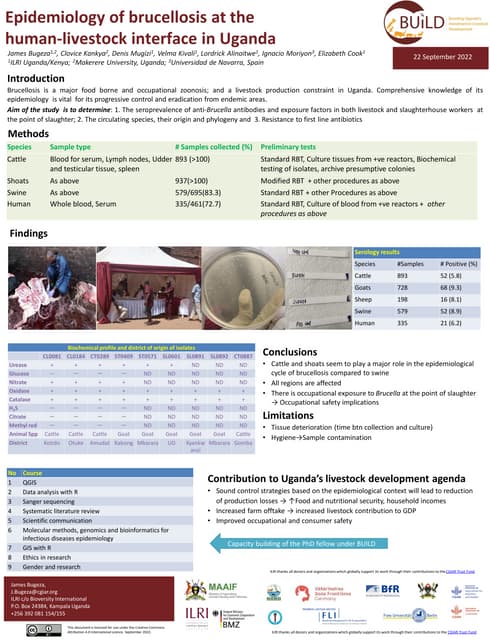 Epidemiologial study of bovine brucellosis in three selected agro ...