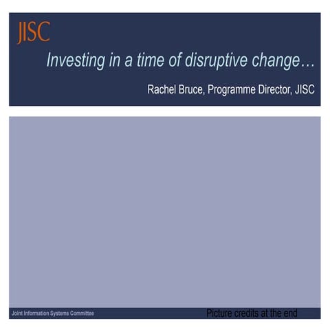Bruce, "Investing in a Time of Disruptive Change"
