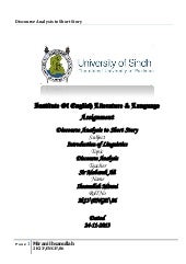 assignment front page sindh university