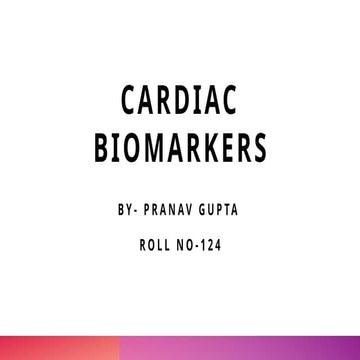 Cardiac Biomarker useful in mbbs biochemistry