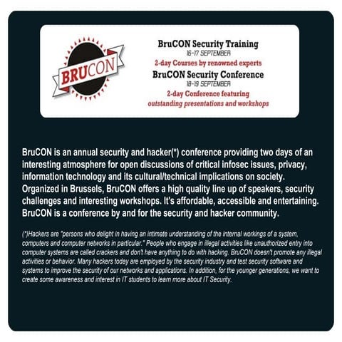 Brucon presentation