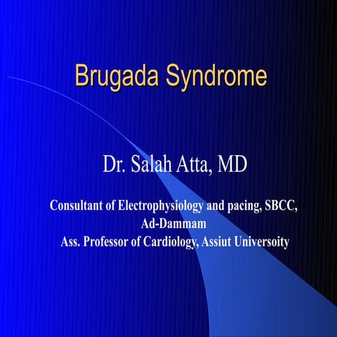 Brugada Syndrome, Sbcc 2012