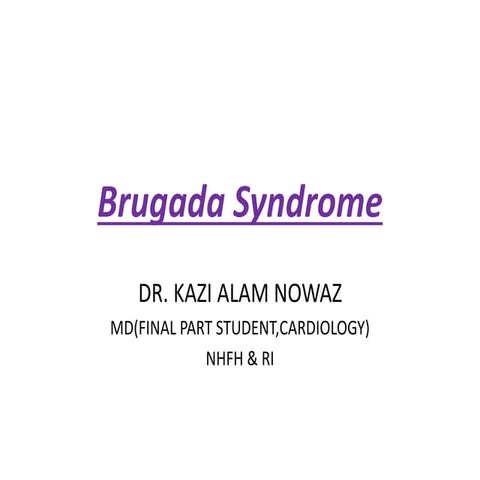 Brugada syndrome