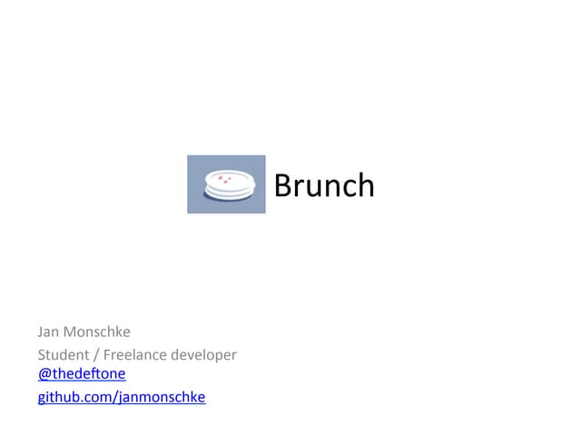 Client Side Development with Brunch