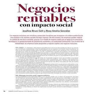 Negocios rentables con impacto social