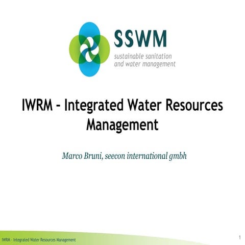 Integrated Water Resource Management | PPTX