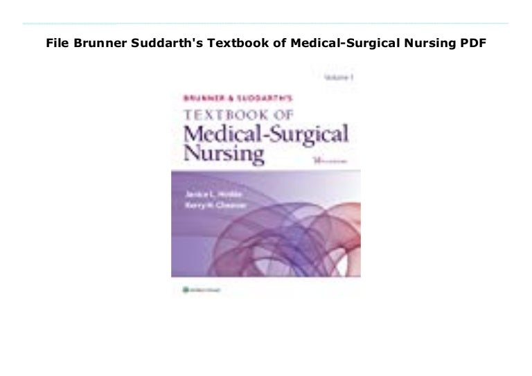File Brunner Suddarth's Textbook of MedicalSurgical Nursing PDF