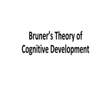 Bruner cognitive