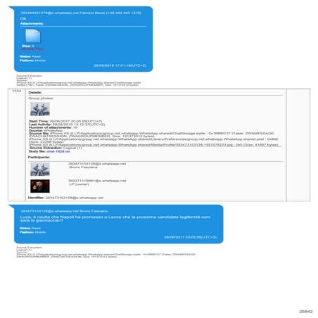 Le chat tra Luca Palamara e Bruno Fasciana