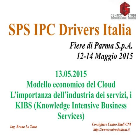 Modello economico del Cloud, Knowledge Intensive Business Services