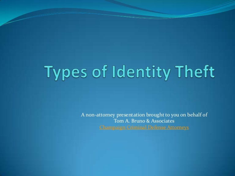 Types Of Identity Theft