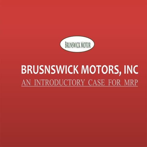 Brunswick motors, inc | PPTX