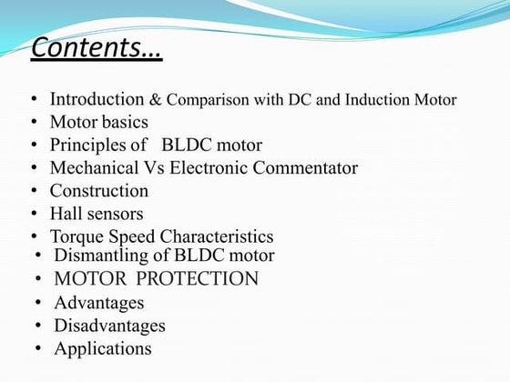 Brushless dc motor | PPT