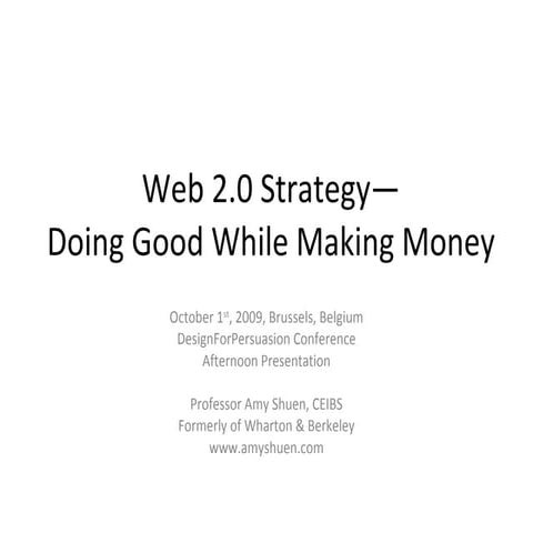 Brussels Design For Persuasion Web 2.0 Talk