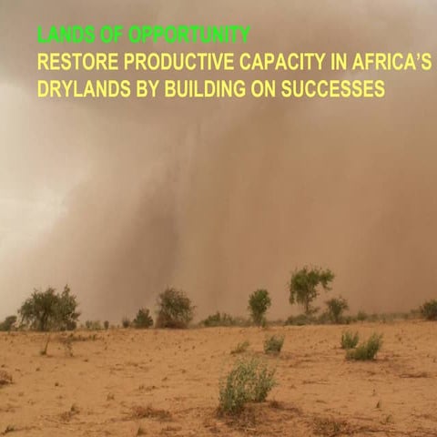 Climate Smart agriculture in Africa's drylands
