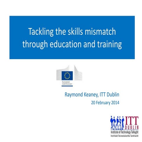 Tackling the skills mismatch through education and training | PPT