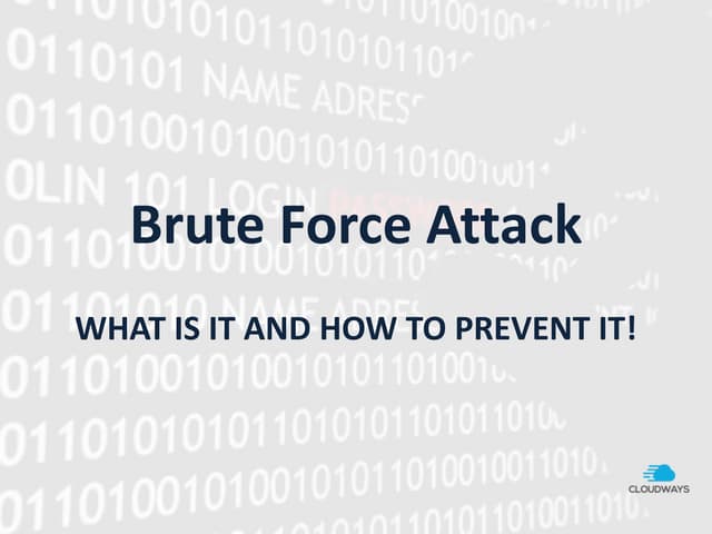 Brute force attack