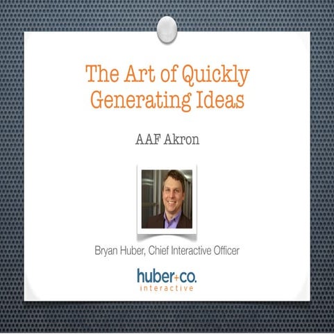 Akron AAf Quick Idea Generation (2010)