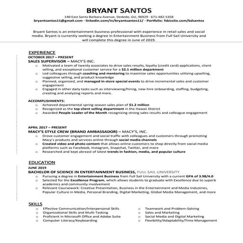 Resume | PDF