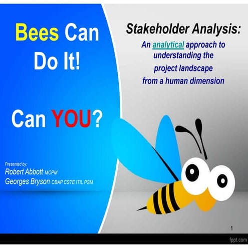 Symposium 402 :  Bees can do it! Can you? An analytical approach to understan...