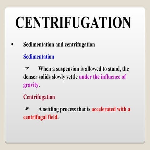 Centrifuge and its types and operation.ppt