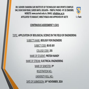 CONTINUOUS ASSESMENT1(CA1) FOR MAKAUT.pptx BS-EE-301.pptx