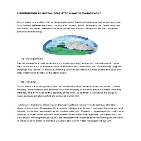 Storm water management and its techniques | PDF