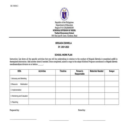 Brigada Eskwela 2024 School Work Plan.pdf