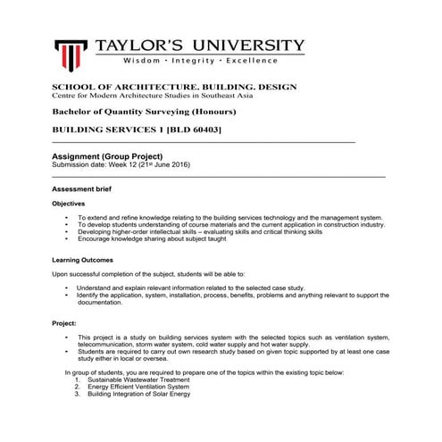 SEM 4 : BUILDING STRUCTURE MODULE OUTLINE | PDF