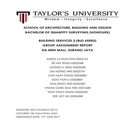 Building Services II Assginment Report