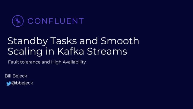Improving fault tolerance and scaling out in Kafka Streams with Bill Bejeck |...