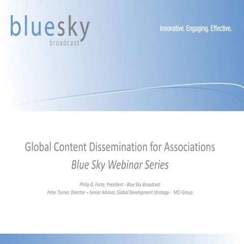 Global Content Dissemination Webinar 1 18 12