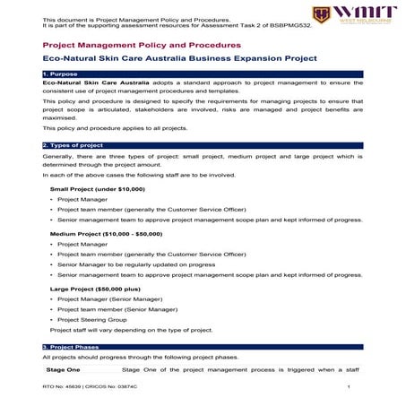 BSBPMG532 SD Project Management Plan Summary V1.0 (ID 180787) (2).docx