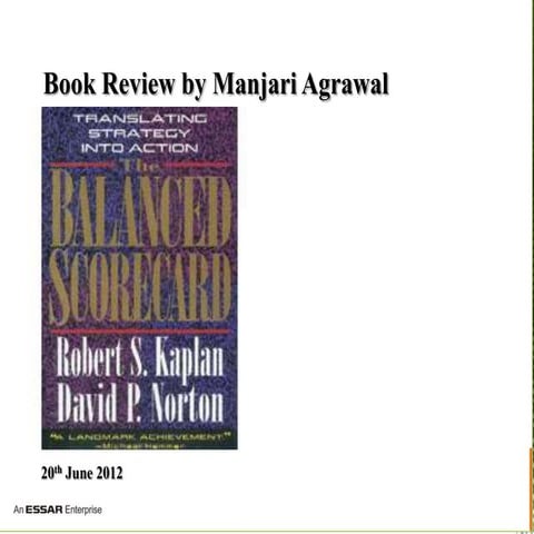 Balance Scorecard Book Review