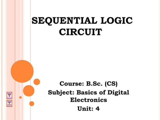 Flip Flops sequential circuit and types | PPT