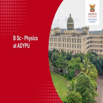 Bachelor of  Science - Physics at Ajeenkya D Y Patil
